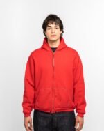 a presse hoodie red