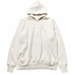 A.PRESSE 2025 Style1 Vintage Half Zip Sweat Hoodie in premium vintage wash streetwear design with relaxed fit and half zip closure