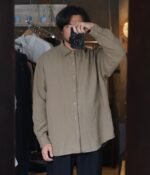 A.PRESSE 2026 Style1 Hemp Regular Collar Shirt