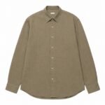A.PRESSE 2026 Style1 Hemp Regular Collar Shirt in premium hemp fabric with classic regular collar and modern streetwear styling.