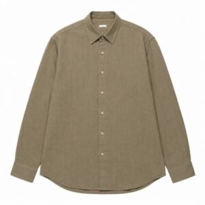 A.PRESSE 2026 Style1 Hemp Regular Collar Shirt in premium hemp fabric with classic regular collar and modern streetwear styling.