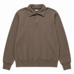 A.PRESSE 2026 Style1 Vintage Half Zip Sweat Shirt premium men's vintage half zip streetwear sweatshirt in relaxed fit