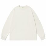 A.PRESSE Cashmere Blend Long Sleeve T-Shirt premium luxury streetwear men's long sleeve tee in soft cashmere blend fabric