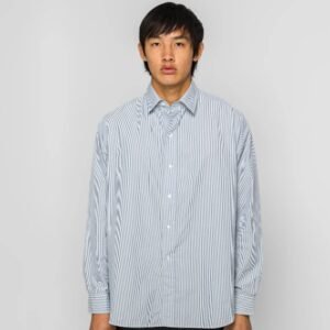 A.PRESSE Regular Collar Shirt - Navy