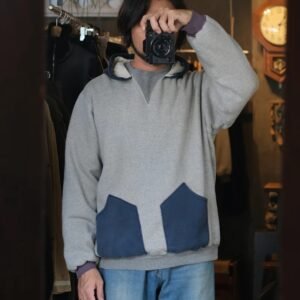 A.PRESSE Vintage Attached Hood Sweat Parka