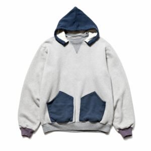 A.PRESSE Vintage Attached Hood Sweat Parka premium cotton fleece hoodie with vintage-inspired relaxed streetwear fit