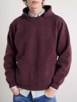 A.PRESSE Vintage Cotton-Jersey Hoodie