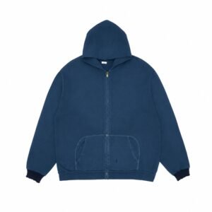 A.PRESSE Vintage Light Weight Zip Sweat Hoodie in premium lightweight cotton with vintage-inspired streetwear design
