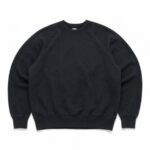 A.PRESSE Vintage Sweatshirt Black premium cotton streetwear crewneck sweatshirt for men with vintage-inspired design and relaxed fit.
