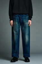 A.PRESSE Vintage Washed Straight Denim Pant