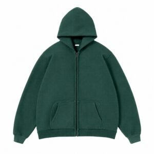 A.PRESSE Vintage ZIP Sweat Hoodie in premium cotton fleece with vintage wash, full zip closure, and relaxed streetwear fit.