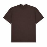 A.PRESSE Cotton-Jersey T-Shirt Brown premium men's cotton jersey short sleeve streetwear t-shirt with relaxed fit