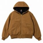 A.PRESSE Hemp and Silk-Blend Canvas Hoodie in premium hemp and silk fabric with relaxed fit for modern USA streetwear.