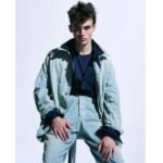 A.PRESSE Indigo Pin Check Work Pants