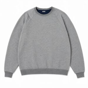 A.PRESSE Light Weight Reversible Sweatshirt premium lightweight reversible crewneck streetwear sweatshirt for everyday wear and layering