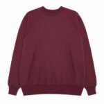 A.PRESSE Men's Vintage Sweatshirt Burgundy premium cotton fleece vintage crewneck streetwear sweatshirt for men USA fashion style