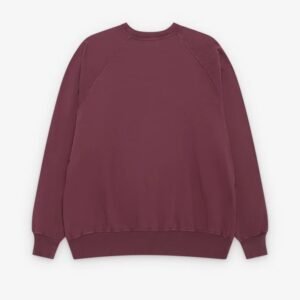 A.PRESSE Men’s Vintage Sweatshirt Burgundy