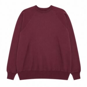 A.PRESSE Men's Vintage Sweatshirt Burgundy premium cotton fleece vintage crewneck streetwear sweatshirt for men USA fashion style