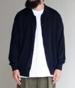 A.PRESSE Polo Collar Cardigan