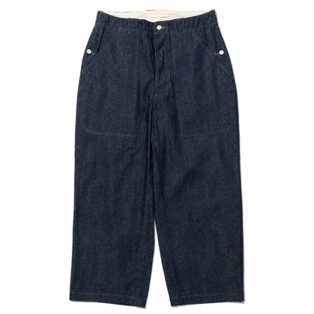 A.PRESSE Swiss Army Denim Work Trousers A.PRESSE Swiss Army Denim Work Trousers in premium vintage-inspired denim with relaxed fit and military workwear styling