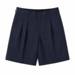 A.PRESSE Two Tuck Chino Shorts in premium cotton with relaxed two-tuck fit for everyday USA streetwear styling.