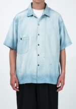 A.PRESSE Vintage Chambray SS Shirt Bleach