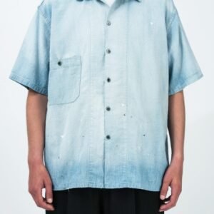 A.PRESSE Vintage Chambray SS Shirt Bleach