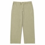 A.PRESSE Vintage Chino Trousers Greige premium cotton streetwear pants with relaxed fit and versatile everyday styling for men