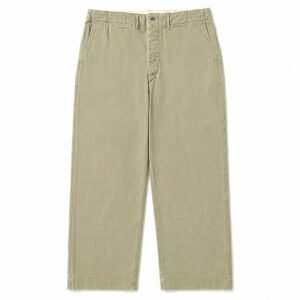 A.PRESSE Vintage Chino Trousers Greige premium cotton streetwear pants with relaxed fit and versatile everyday styling for men