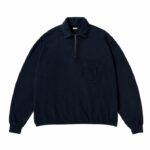 A.PRESSE Vintage Half Zip Sweatshirts premium cotton vintage streetwear pullover with half zip collar and relaxed fit