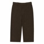 A.PRESSE Vintage Silk Cotton Work Pants in premium silk cotton fabric with relaxed workwear fit and vintage-inspired streetwear styling.