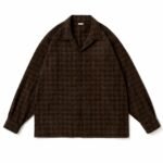 A.PRESSE Silk Nep Loop Collar Shirts premium men's relaxed fit silk camp collar shirt with lightweight textured fabric