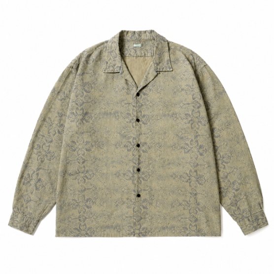 A.PRESSE Vintage Cotton Loop Collar Shirts A.PRESSE Vintage Cotton Loop Collar Shirt in vintage-inspired linen cotton fabric