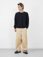A.PRESSE Vintage Silk Hemp Painter Pants Beige