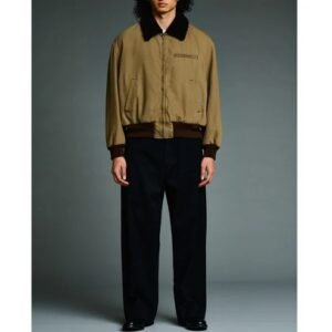 A.PRESSE Vintage Washed Wool Flight Jacket