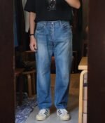 A.PRESSE Washed Denim Pants E Bleach