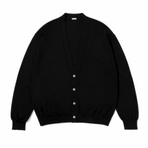 A.PRESSE Wool Cotton High Gauge Cardigan premium wool cotton knitwear on white background