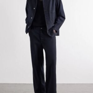 A.PRESSE Denim Wide-Leg Trousers