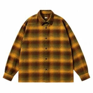 A.PRESSE Vintage Cotton Silk Nep Check Shirts