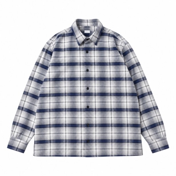 A.PRESSE checked long-sleeve shirt A.PRESSE checked long-sleeve shirt